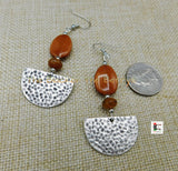 Women Earrings Ethnic Tribal Silver Women Black Owned