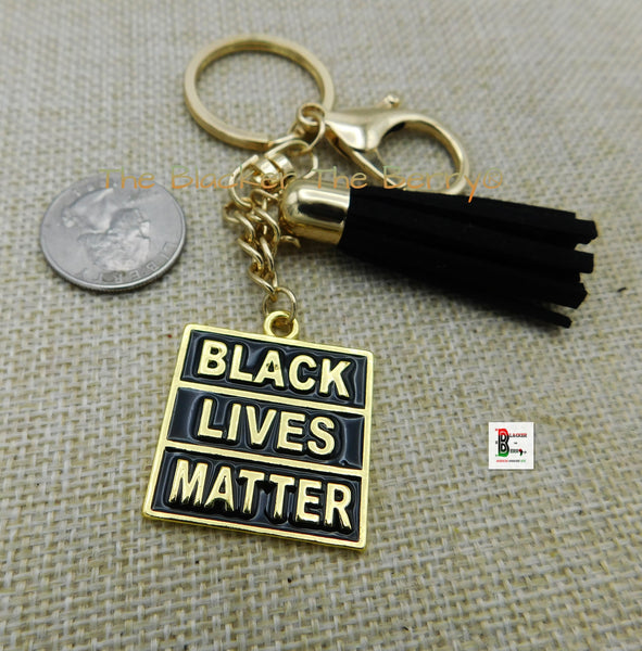 Black Lives Matter Keychains Gold BLM Accessories Black Owned – The Blacker  The Berry