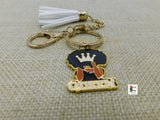 Queen Keychain Black White Gold Gift Ideas Black Owned