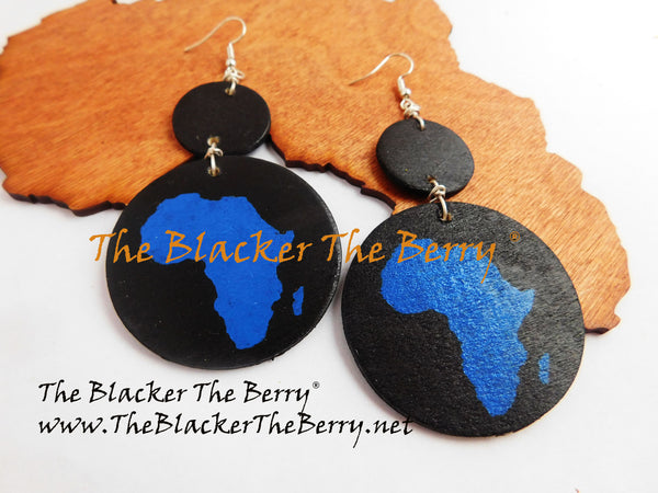 Africa Earrings Black Blue Jewelry Handmade The Blacker The Berry®