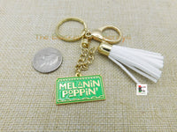 Melanin Keychains Green Gold Accessories Black Owned