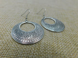 Silver Hoop Earrings Antique Fashion Jewelry Women Black Owned