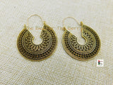 Antique Gold Hoop Earrings Women Jewelry