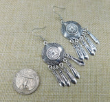 Women Silver Earrings Dangle Antique Silver Fashion Jewelry Boho