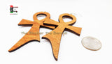 Wooden Ankh Earrings Wood Egyptian Large Jewelry Women Black Owned Business