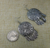 Women Earrings Dangle Antique Silver Tassel Fashion Jewelry Boho