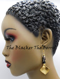Hammered Earrings Gold Tone Brass Jewelry The Blacker The Berry®