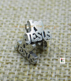 I Love Jesus Silver Stud Earrings Stainless Steel Jewelry