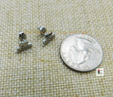 I Love Jesus Silver Stud Earrings Stainless Steel Jewelry