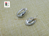 Silver Cowrie Post Earrings Stainless Steel Jewelry Black Owned