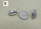 Silver Cowrie Post Earrings Stainless Steel Jewelry Black Owned