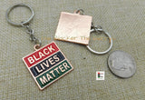 Black Lives Matter Keychains Copper RBG Pan African BLM Accessories