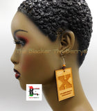 By Any Means Necessary Earrings X Jewelry Wooden Handmade