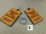 By Any Means Necessary Earrings X Jewelry Wooden Handmade
