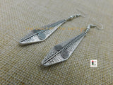 Silver Earrings Tribal Ethnic Long Jewelry Dangle Handmade Women