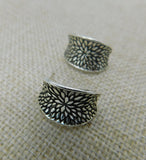 Silver Curved Earrings Fashion Jewelry Women