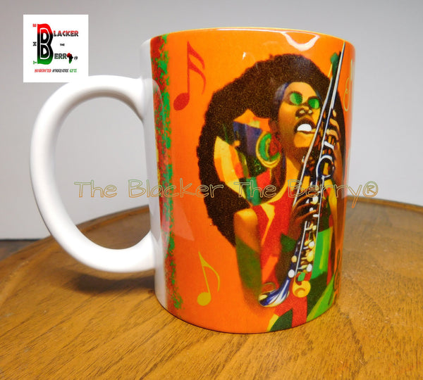 Time To Get Funky Mug, Afro Woman Silhouette, Retro Style Design, Gift for  Funk Lovers, 70's Style, Cool Slogan Mug, Novelty Mug, Gift Idea