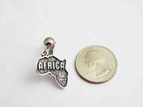 Africa Earrings Silver Clip On Non Pierced African Jewelry Ethnic Afrocentric
