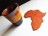 Africa Coasters Home Decor Wooden Large Gift Ideas for Him African Dining Table Setting Set of 4
