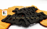 HBCU Earrings Wooden Jewelry Women Dangle Black Handmade