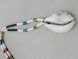 Large African Cowrie Beaded Jewelry Handmade Statement White Gift Ethnic Wedding Fashion