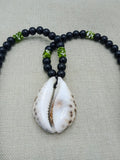 Men Necklaces Black Green Beaded Gift Wedding Photography Black Beaded Gift for Him