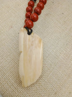 African Men Face Necklaces Stone Black Silver Jewelry Gift for Him