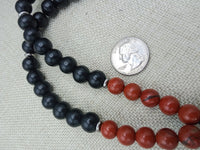 African Men Face Necklaces Stone Black Silver Jewelry Gift for Him