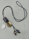 Women Cowrie Necklace Beaded Bronze Jewelry