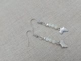 Africa Earrings Beaded Silver Dangle Jewelry