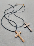 Wood Cross Necklace Christian Jewelry I can do all things through Christ Gift Ideas