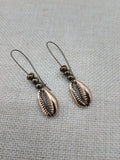 Cowrie Earrings Antique Gold Beaded Long Women Jewelry