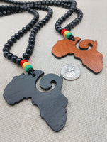 Africa Necklace Beaded African Jewelry Rasta Ghana Large Black Red Yellow Green Handmade Gift