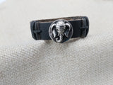 Elephant Bracelet Adjustable Black Leather Jewelry Gift Ideas