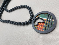 African Necklace Kente Jewelry Handmade The Blacker the Berry Design Beaded