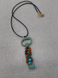 Key Necklace Patina Cute Teen Jewelry Beaded Birthday Gift Ideas