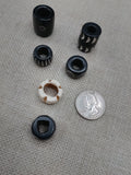 Locs Hair Jewelry Set of 6 Accessories Large Dread Beads Men Women Black Owned Business Brown Cream Twist Braids