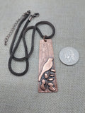 Bird Jewelry Necklace Women Boho Copper Minimalist Statement