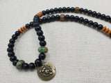 Lion Necklace Beaded Jewelry Men Gift for Him Charm Pendant  Handmade