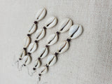 African Earrings Cowrie Jewelry Dark Brown Beads Boho Ethnic Dangle Women Gift Ideas