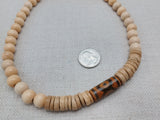Men Necklace Beaded Agate Stone Jewelry Statement