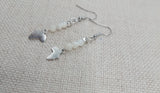 Africa Earrings Beaded Silver Dangle Jewelry