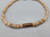 Men Necklace Beaded Agate Stone Jewelry Statement