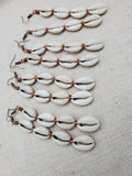 Women Cowrie Earrings Long Copper Handmade Boho Ethnic Dangle Jewelry