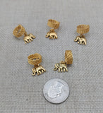 Gold Elephant Hair Locs Accessories Jewelry Braids Twist Set of 5