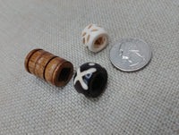 Locs Hair Jewelry Dreadlocks Large Hole Accessories Dread Beads Men Women Black Owned Business Brown Cream Twist Braids Set of 3