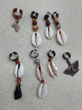 Locs Hair Jewelry Dreadlocks Twist Braids Accessories Cowrie Beads Antique Copper Handmade Men Women Set of 8