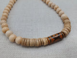 Men Necklace Beaded Agate Stone Jewelry Statement