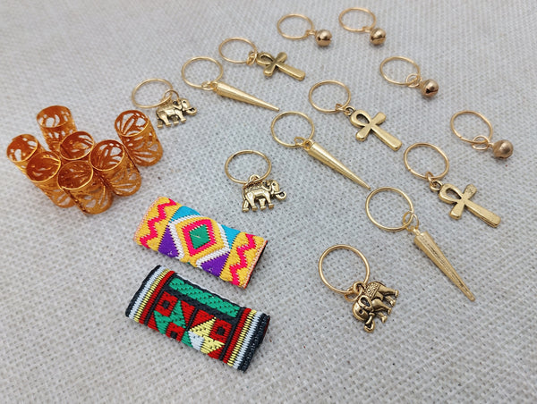 Hair Jewelry Accessories Locs Twist Braids Ankh Charms Dreads Women Dangle Fashion