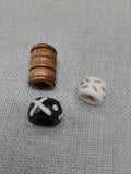 Locs Hair Jewelry Dreadlocks Large Hole Accessories Dread Beads Men Women Black Owned Business Brown Cream Twist Braids Set of 3